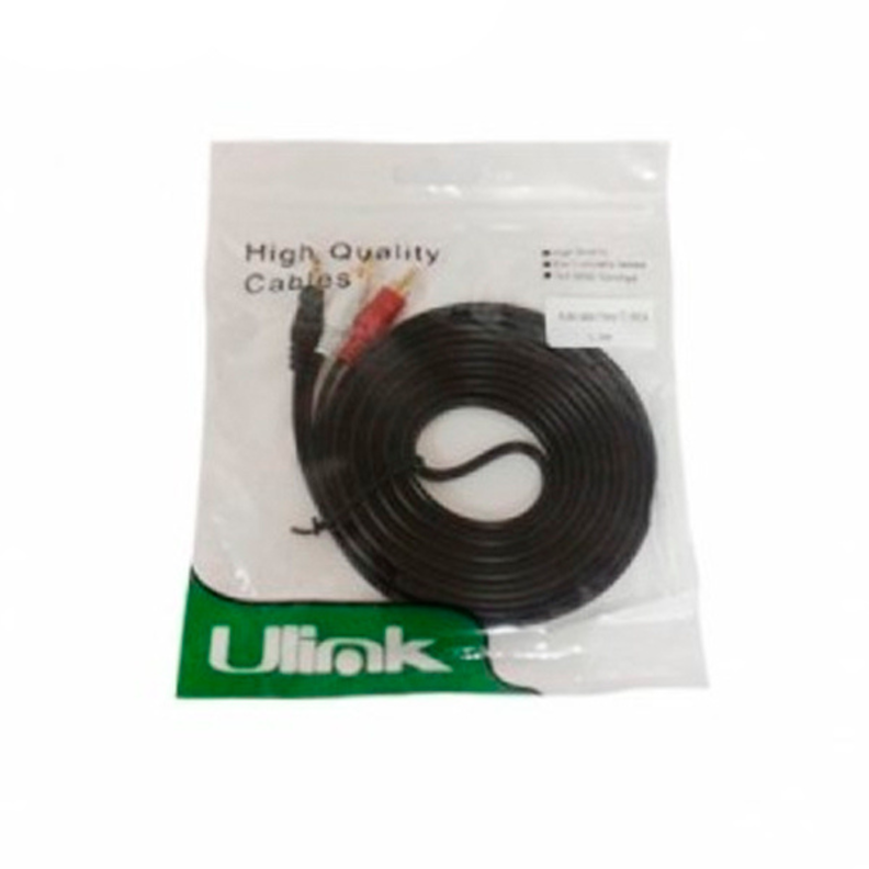 Cable de Audio Plug 3.5mm a 2 RCA 3 Metros-2