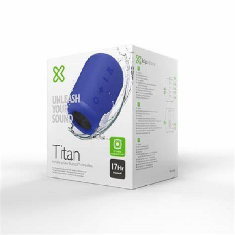 Parlante Bluetooth Titan KBS-200BL IPX7 TWS 17hrs Azul-5