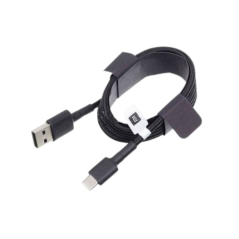 Cable USB Tipo C Xiaomi Mi Braided 1 Metro Negro-0