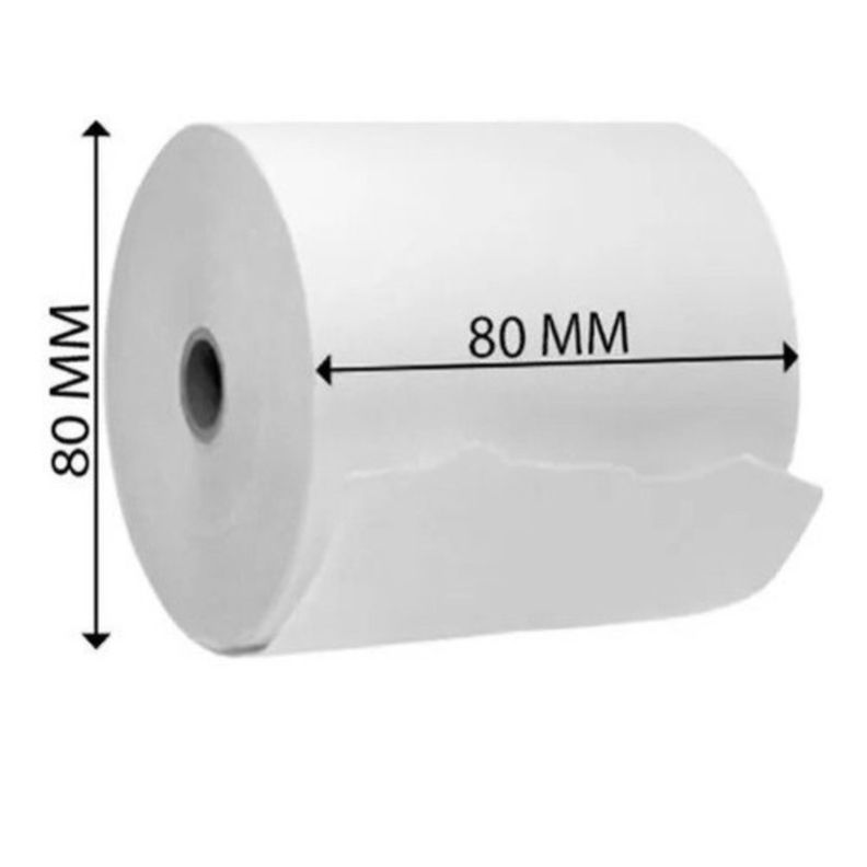 Rollo De Papel Térmico 80x80mm 59grs Pack De 5 Unidades-1