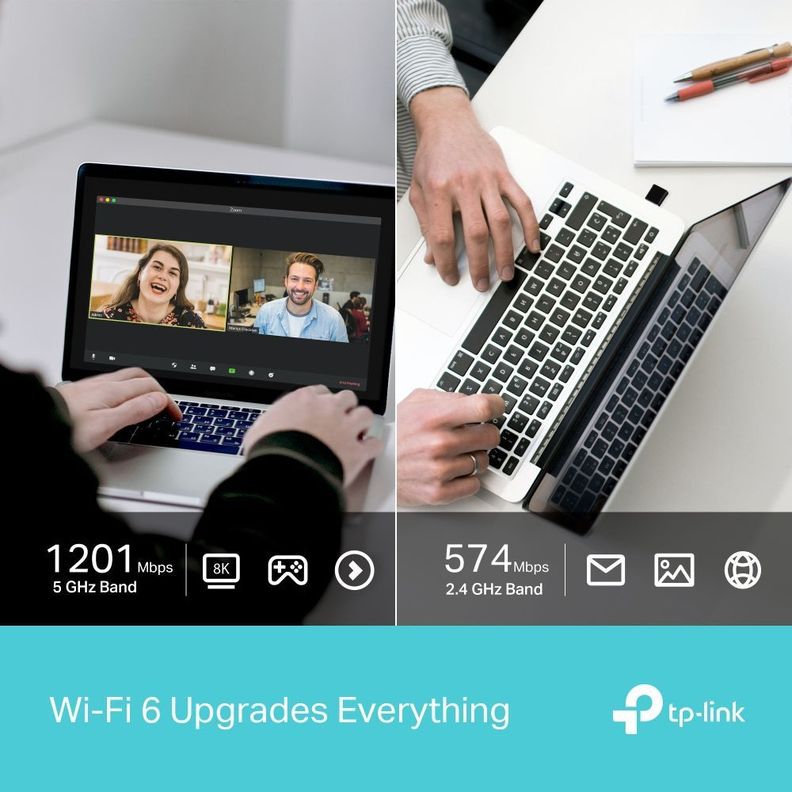 Adaptador USB Inalambrico Wifi 6 Nano Archer TX20U AX1800-4