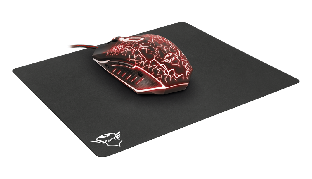 Mouse gamer Trust GXT 783 Izza negro + Mouse Pad-1