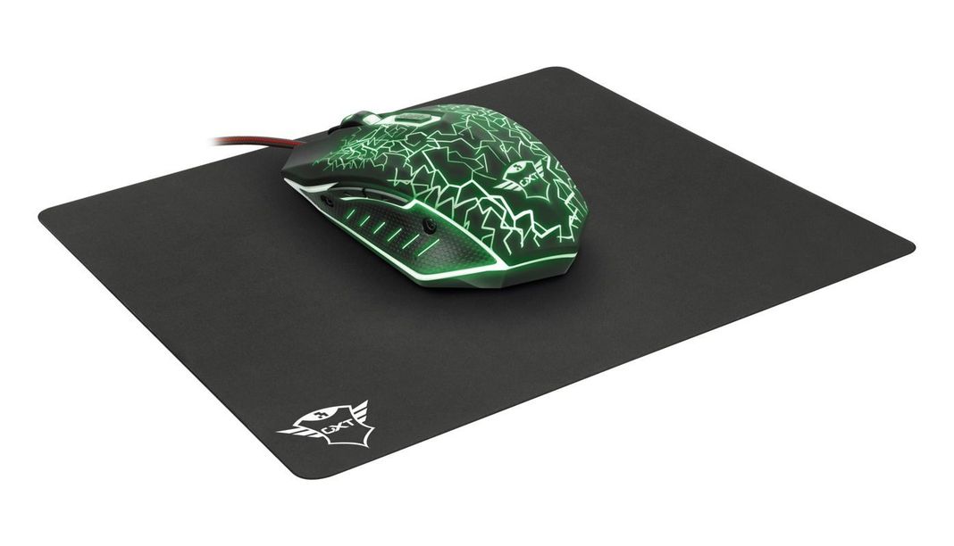 Mouse gamer Trust GXT 783 Izza negro + Mouse Pad-2