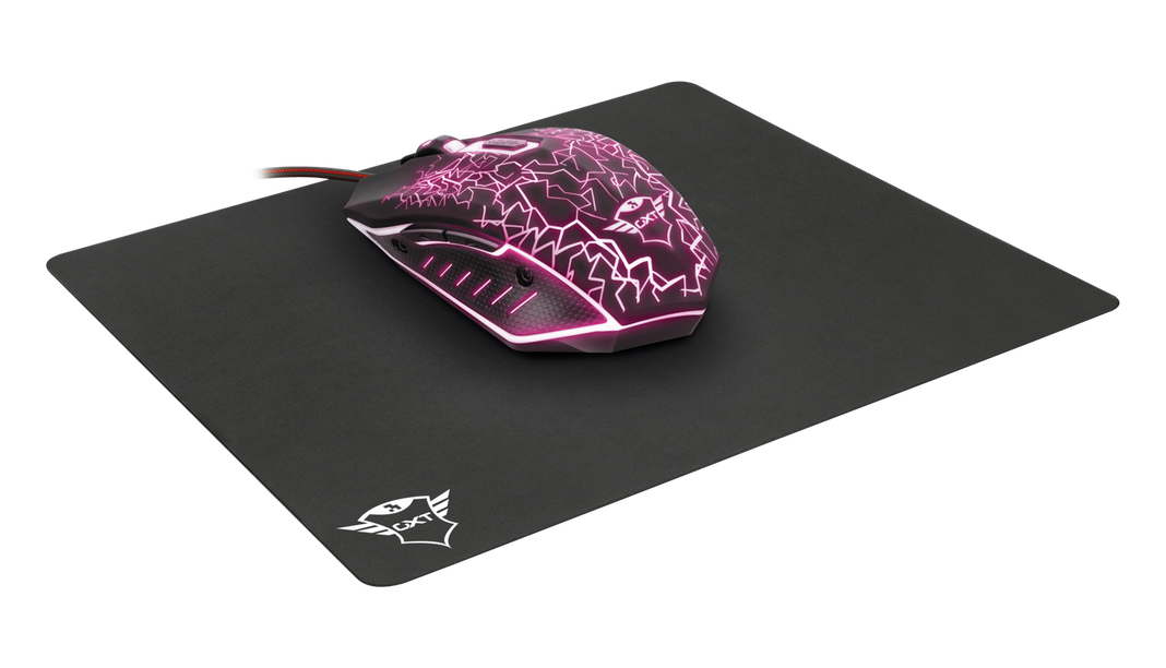 Mouse gamer Trust GXT 783 Izza negro + Mouse Pad-5