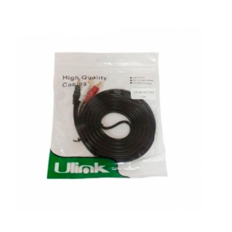 Cable De Audio Plug 3.5mm A 2 RCA 1,5 Metros-1