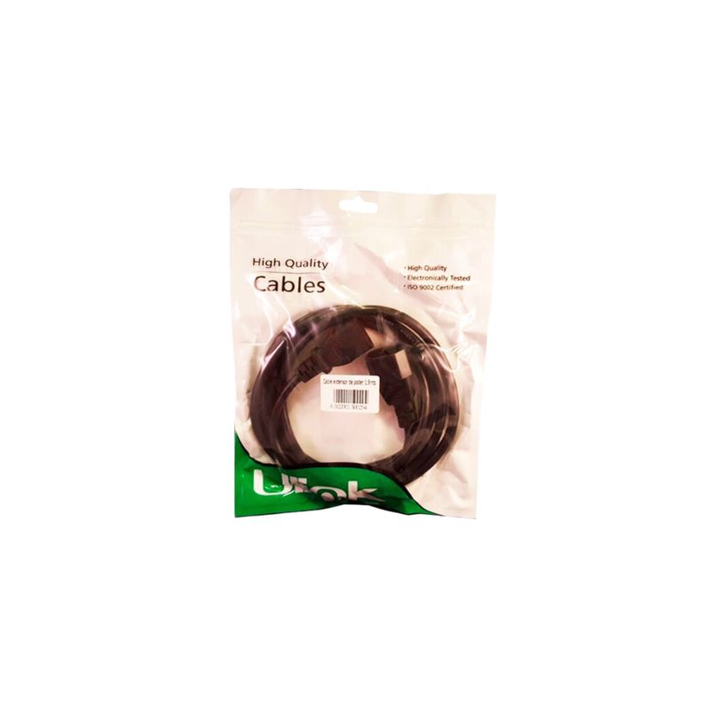 Cable De Poder Para Pc Y Ups Extension 1,8m Conector C13 C14-2