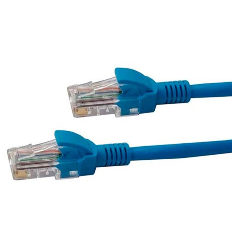 Cable De Red / Patch Cord Certificado Cat6 50cm Azul-0