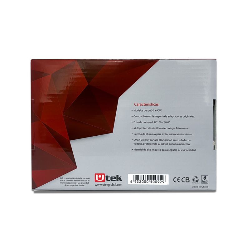 Cargador Compatible con Notebook Acer 19v 2,37A / 3x1,1mm-3