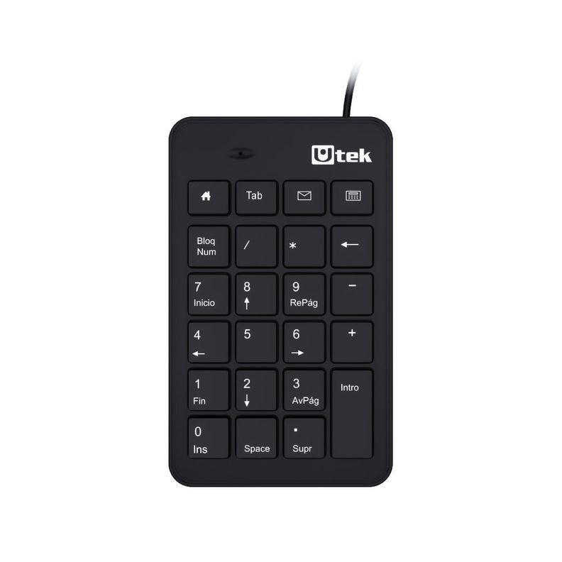 Teclado Numérico USB Multimedia 23 Teclas Utek UT-KBN700U -0