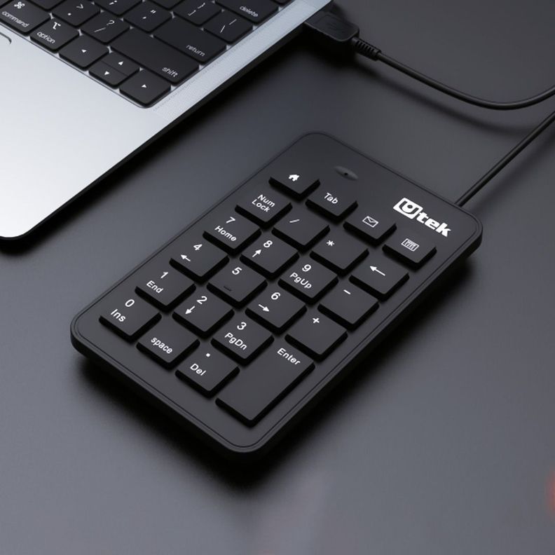 Teclado Numérico USB Multimedia 23 Teclas Utek UT-KBN700U -1