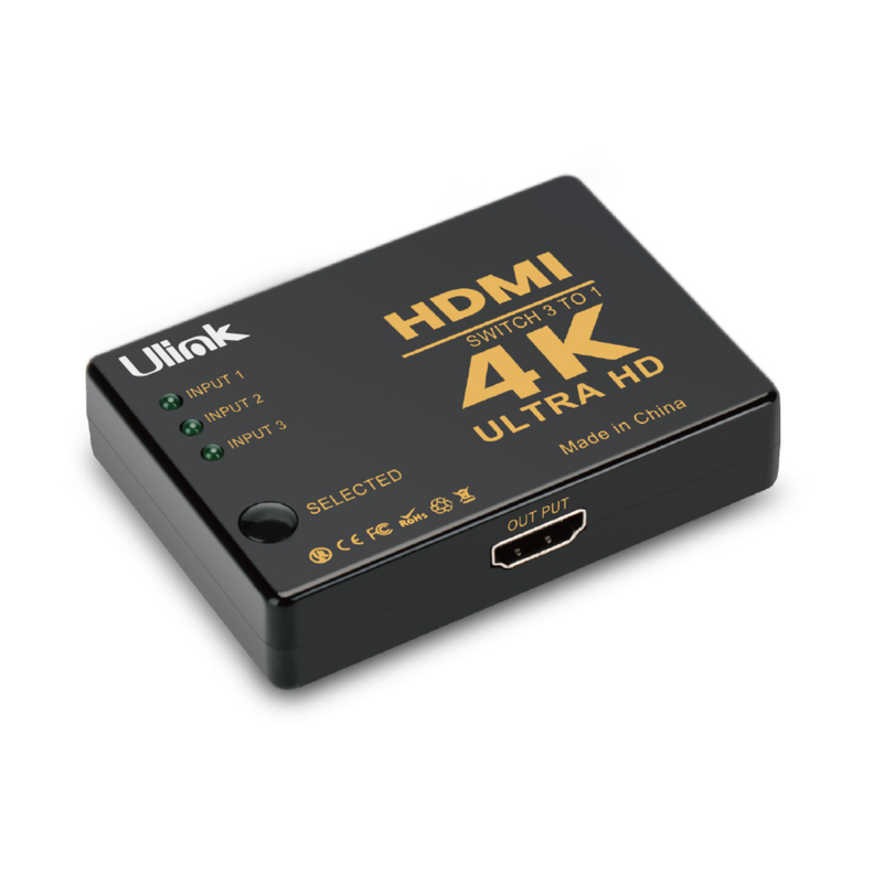 Switch de video HDMI 4K de 3 puertos UL-VS4K3-0