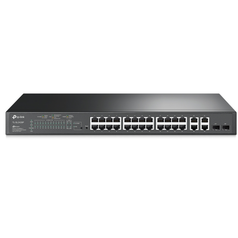 Switch Inteligente 24 Puertos PoE+ 4 Puertos gigabit + 2 SFP TL-SL2428P Omada-3