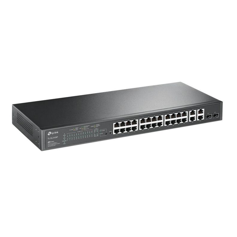 Switch Inteligente 24 Puertos PoE+ 4 Puertos gigabit + 2 SFP TL-SL2428P Omada-0