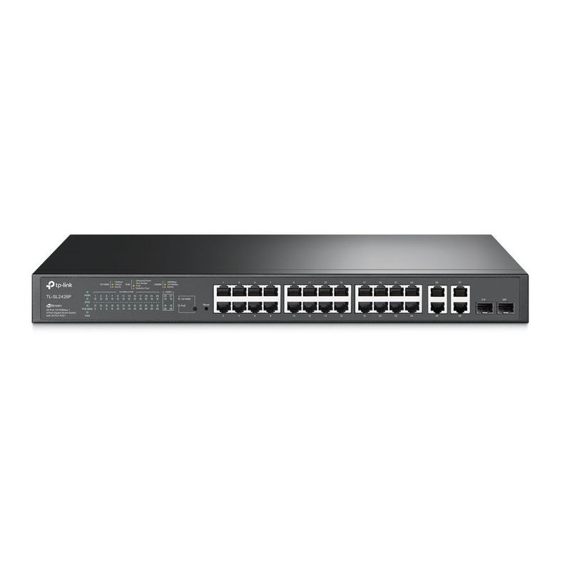 Switch Inteligente 24 Puertos PoE+ 4 Puertos gigabit + 2 SFP TL-SL2428P Omada-1