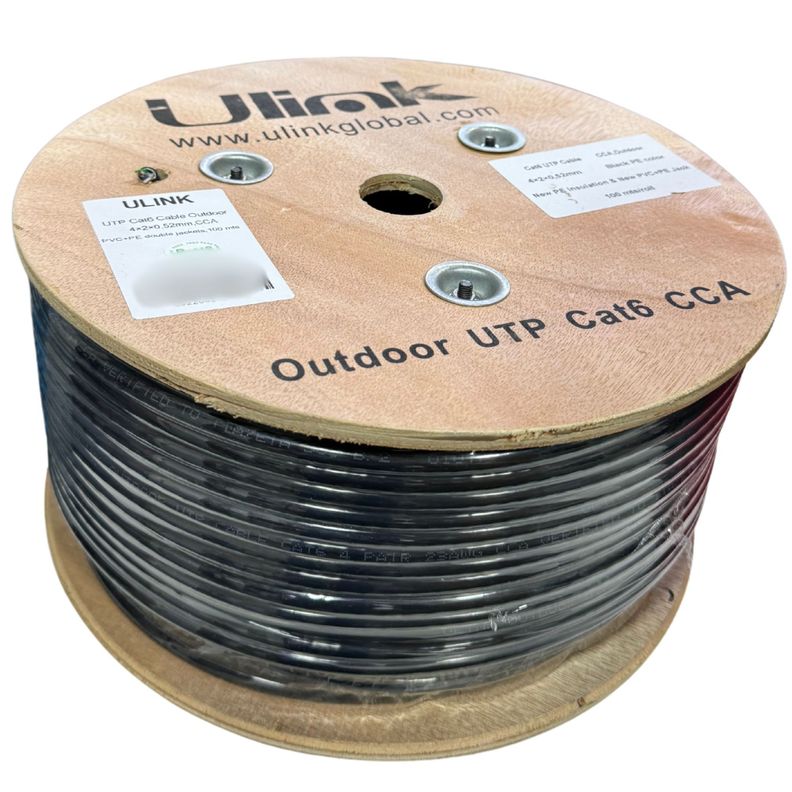 Cable De Red Utp Exterior Cat6 Bobina 100Mts-1