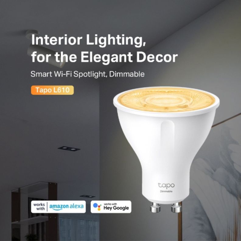 Ampolleta Bombilla LED Blanca Cálida WiFi GU10 Tapo L610-3