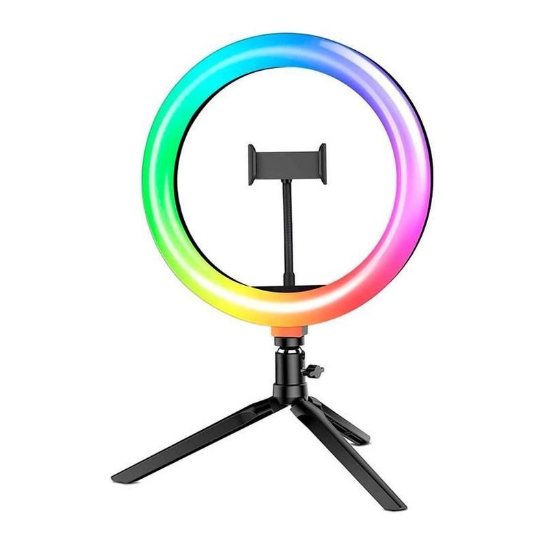 Aro De Luz De 8" Con Luz Rgb Y Control-0