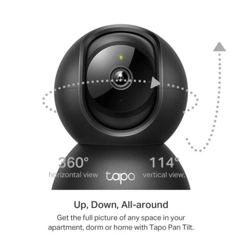 Camara de Seguridad Motorizada Wifi 3MP 2k Tapo C211 Negra-1