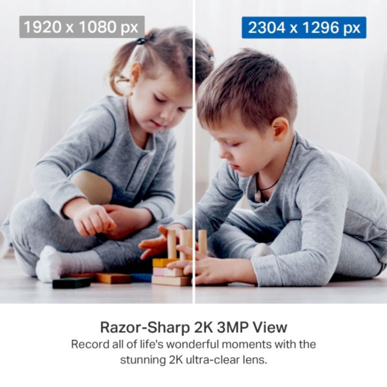 Camara de Seguridad Motorizada Wifi 3MP 2k Tapo C211 Negra-2