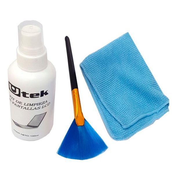 Kit de Limpieza 3 en 1 Liquido 100ml, Escobilla y Paño UT-CLKIT-1