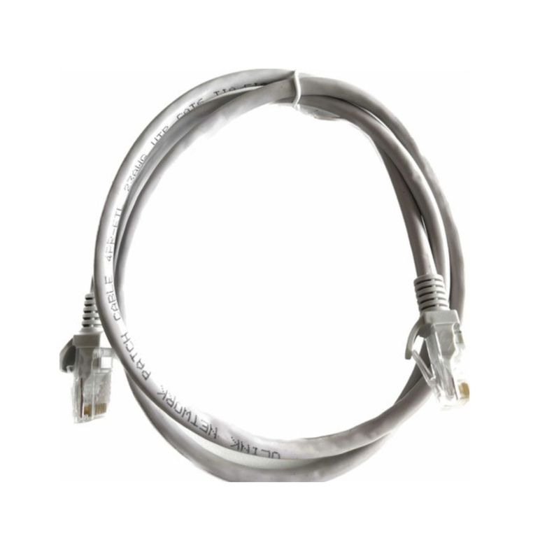 Cable De Red / Patch Cord Certificado Cat6 1 Mts Gris-0