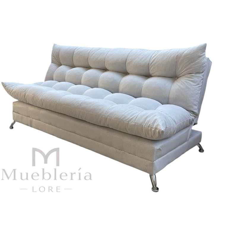 SOFA FUTON GLOBO 3 CUERPOS EN NEGRO LINO-2