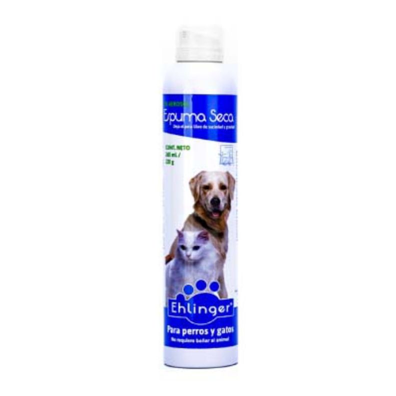 Ehlinger Shampoo Espuma Seca Perros Y Gatos 330 Ml-0