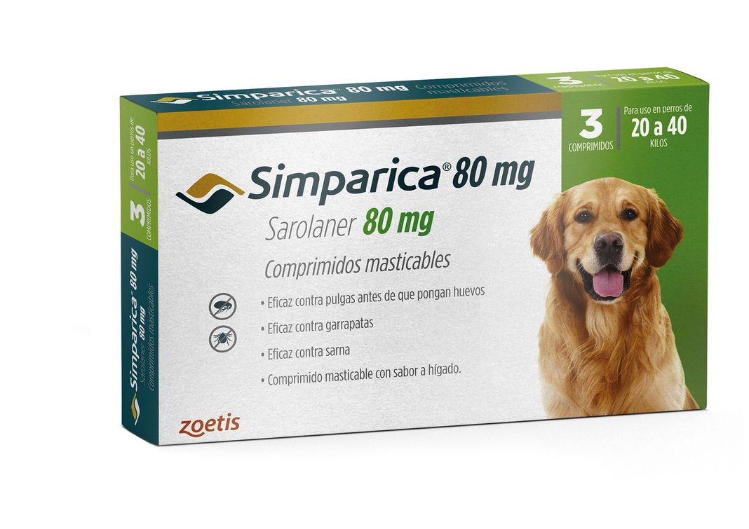 Simparica antiparasitario 20 a 40 kg x 3 comprimidos-0