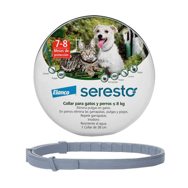 SERESTO COLLAR PERROS Y GATOS ANTIPULGAS Y GARRAPATAS HASTA 8 KG-0