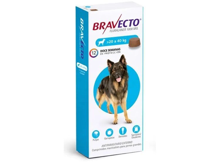 Bravecto Antiparasitario Perro 20 a 40 Kg-0