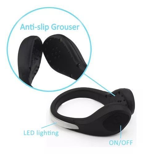 Luces Con Clip Para Zapatos Reflectantes Rgb 2 Unidades Mmg-3