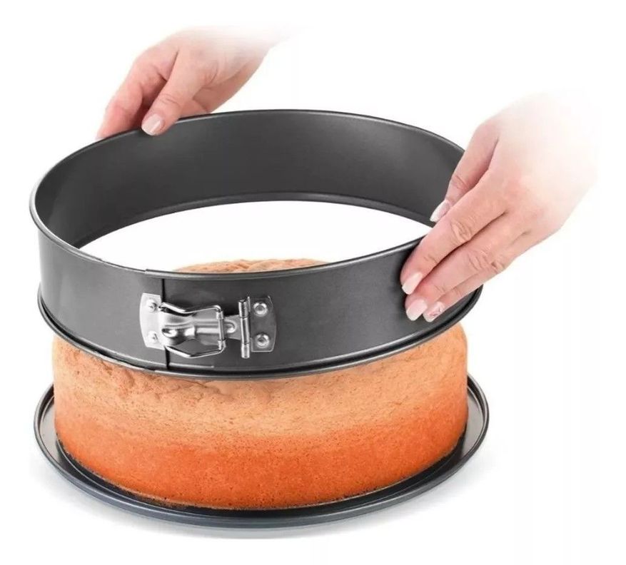 Moldes De Torta Desmontable Antiadherente X 3 Color Negro-1