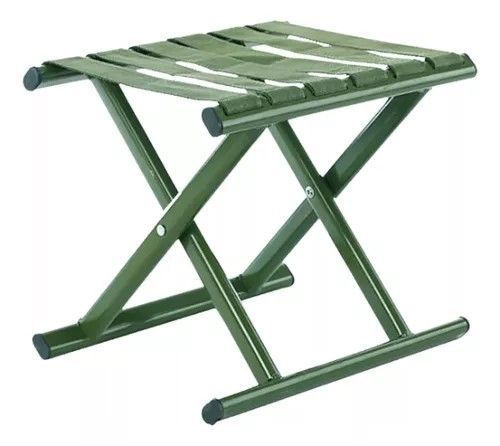 SILLA PORTÁTIL PISO PLEGABLE CAMPING CAZA PLAYA PESCA 33 CM-0