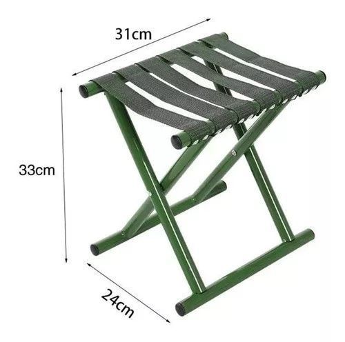 SILLA PORTÁTIL PISO PLEGABLE CAMPING CAZA PLAYA PESCA 33 CM-1
