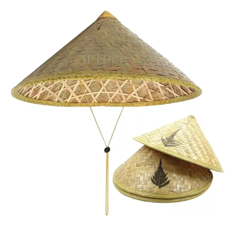 Sombrero Gorro Bambú Chino Verano Protector Sol