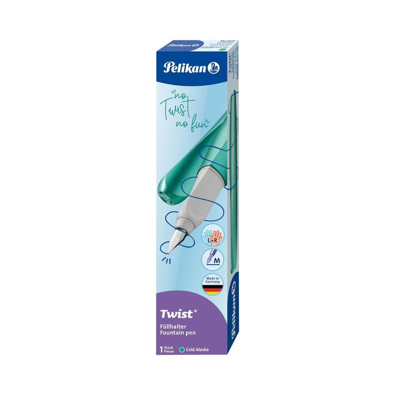 Lapicera Pluma Estilográfica Pelikan Twist Verde Metalizado-3