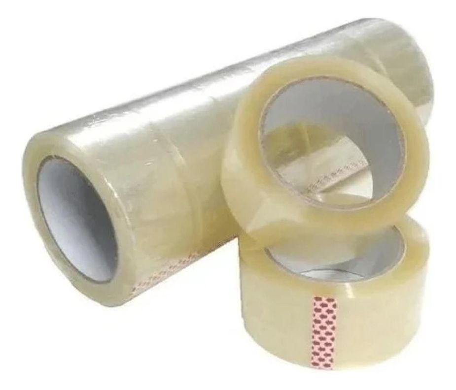 Pack 6 Rollos Cinta Embalaje 44mm X 100 Metros Transparente-0