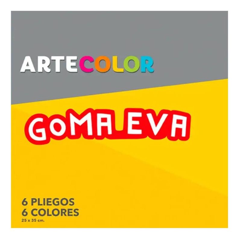 Estuche, Carpeta Artecolor Goma Eva 6 Pliegos. Artel-1
