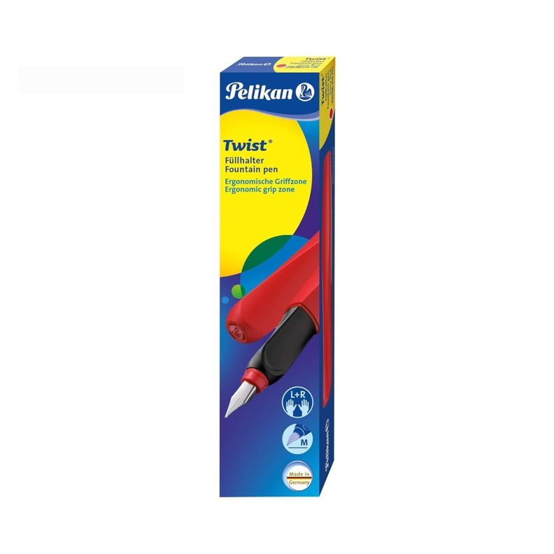 Lapicera Pluma Estilográfica Pelikan Twist Rojo-4