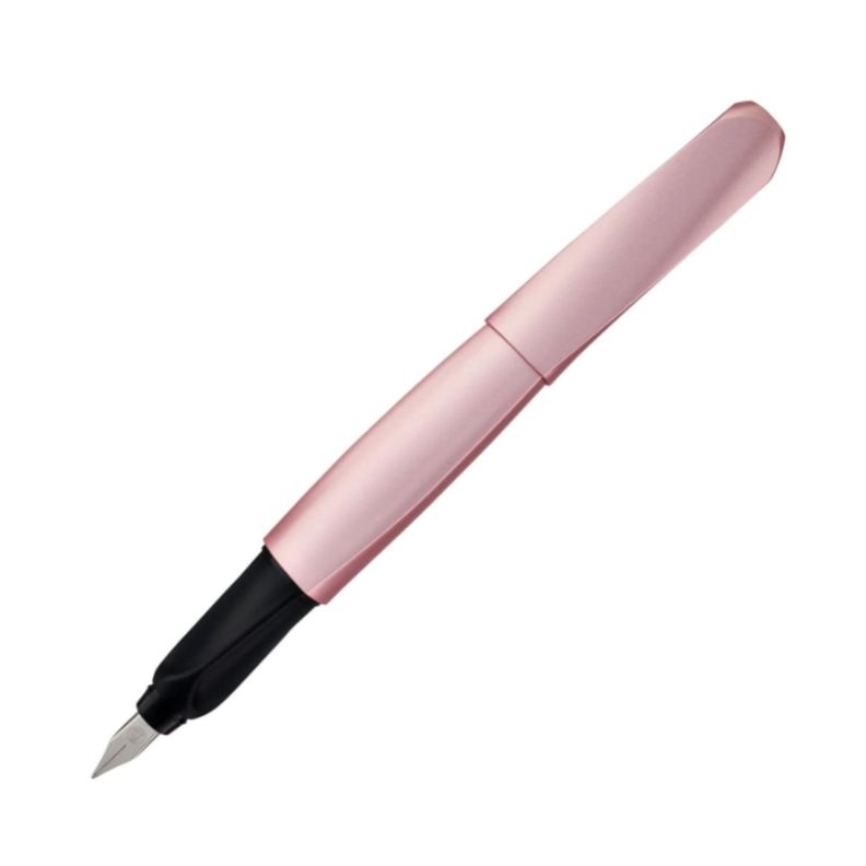 Lapicera Pluma Estilográfica Pelikan Twist Rosado Metalizado-2