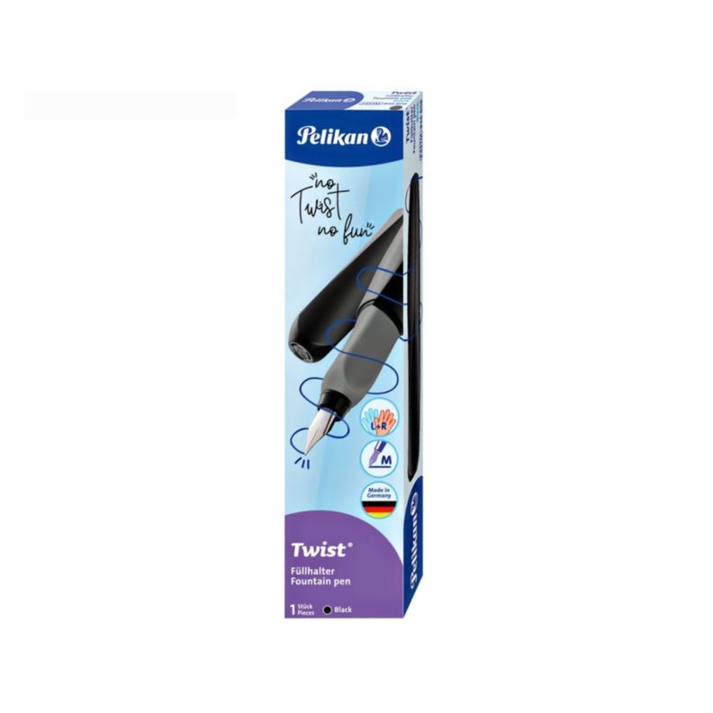 Lapicera Pluma Estilográfica Pelikan Twist Negro-4