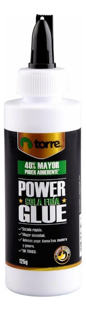Cola Fría Power Glue 125grs. 3 Unid. Torre-1
