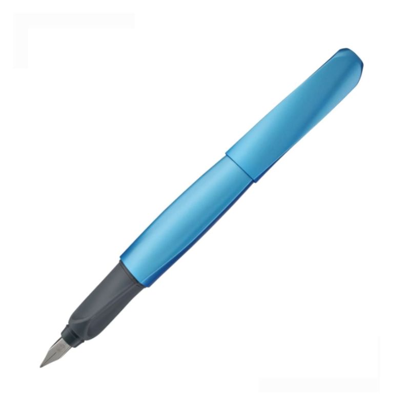 Lapicera Pluma Estilográfica Pelikan Twist Azul Metalizado-2