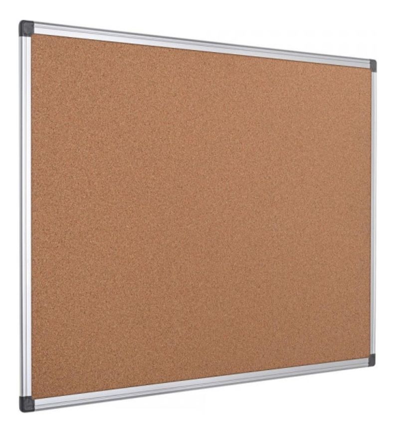 Pizarra De Corcho, Marco De Aluminio 60 X 45cm Offiline-2