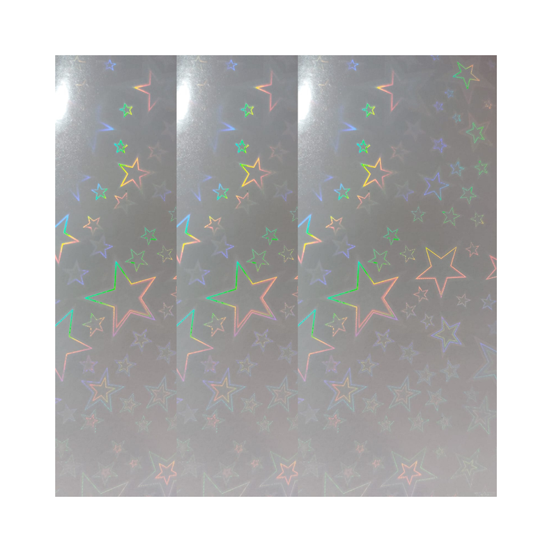 Laminado En Frio Holografico Stars/Estrellas 50 Hojas A4-0