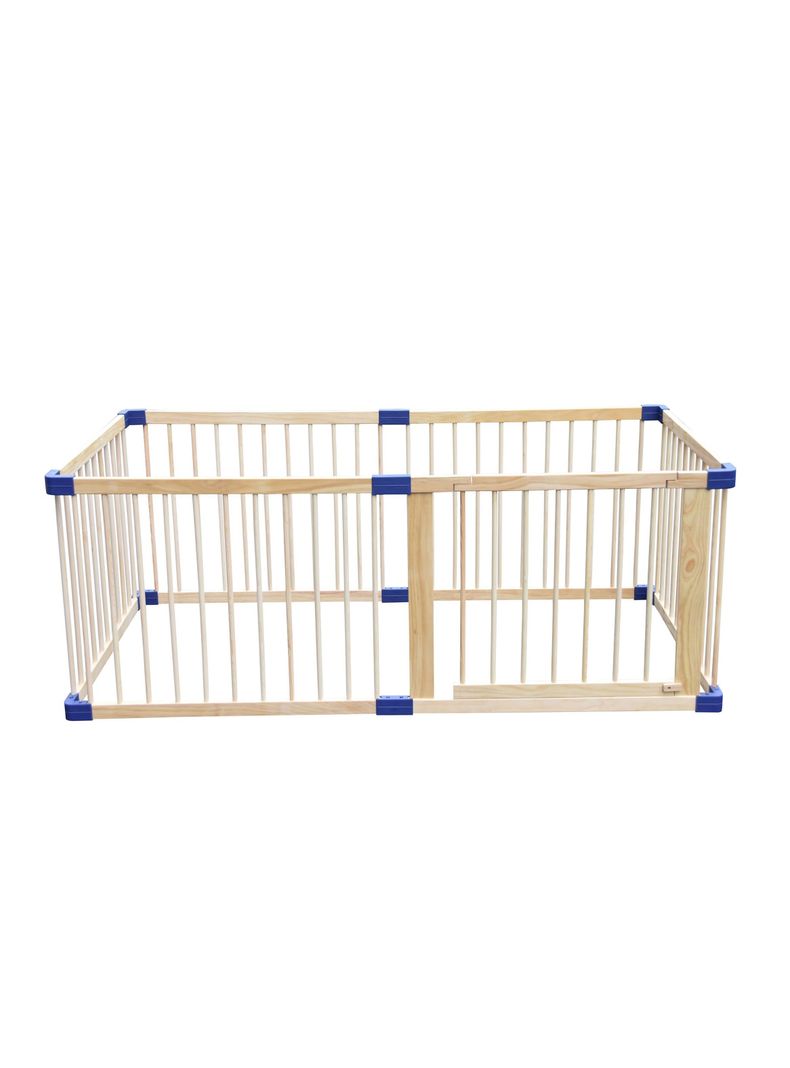 Corral bebe Madera 6 lados 185x95 cms. Altura 70 cms.-0
