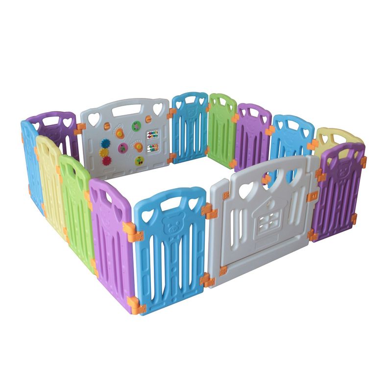 Corral 12+2 colores 155x155 cms. Altura 60 cms.-0