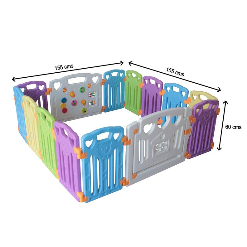 Corral 12+2 colores 155x155 cms. Altura 60 cms.-3