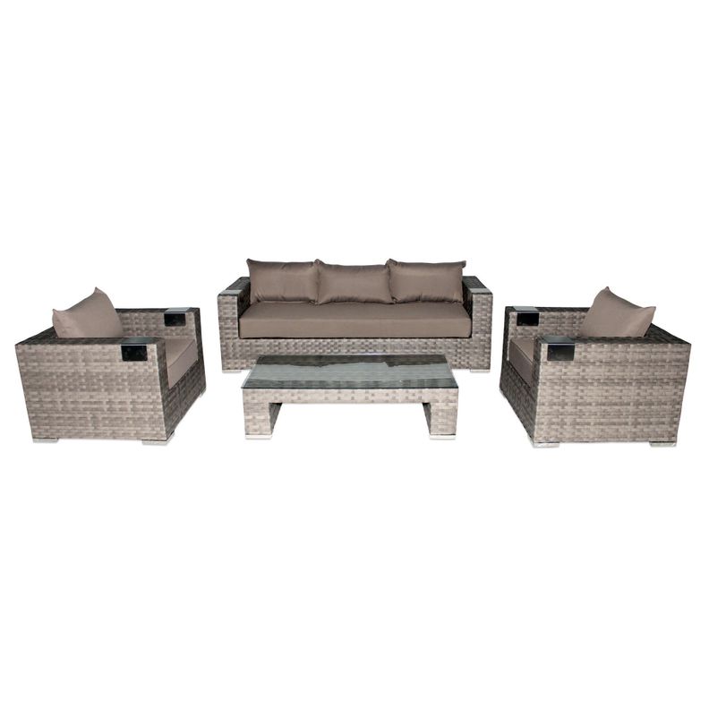 Precioso set de Muebles de Terraza 311 Gris-0