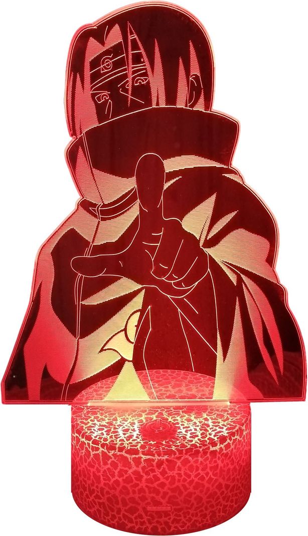 Lámpara ilusión 3D De Itachi 7 Colores Led-0